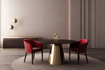 SWING - Round walnut table by CASA +39 - view 3